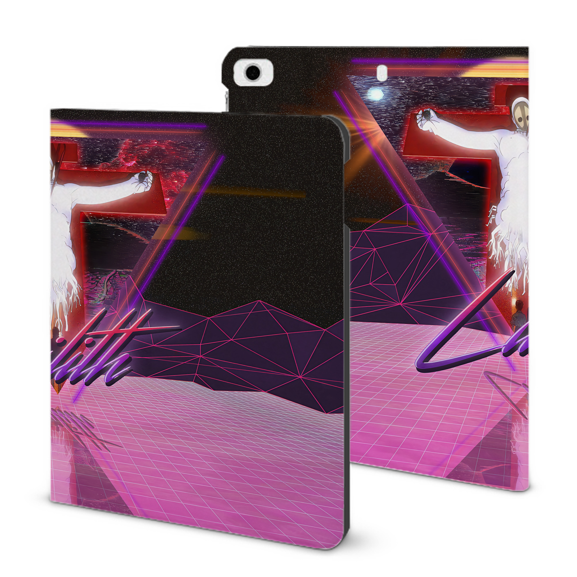 （画像用） EVA 新世紀エヴァンゲリオン IPad ケース ブック型 PUレザー TPU 耐衝撃 軽量 薄型 ペン収納なし 全面保護 IPad 各モデル対応